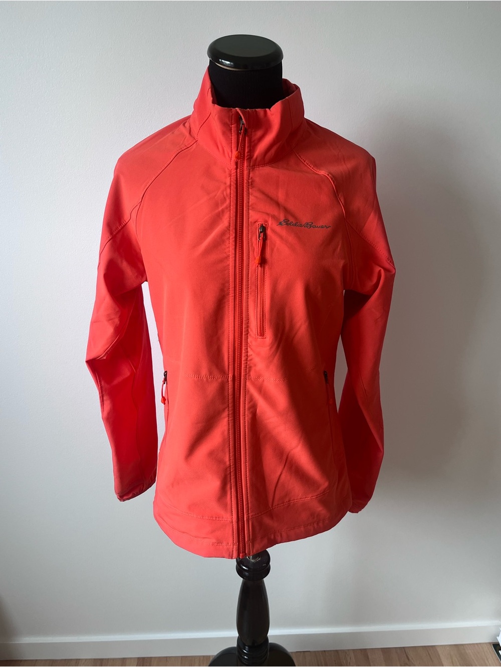 Eddie Bauer Women's Coral-Red Softshell Utility Jacket